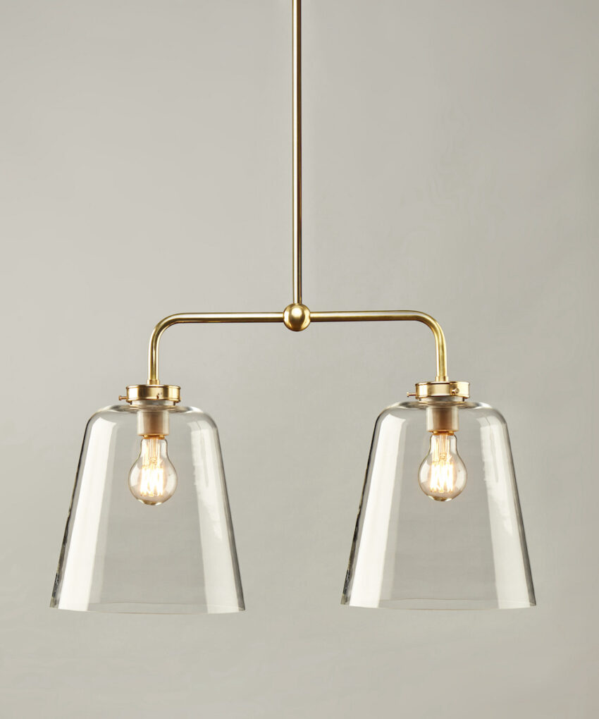 Double Bell Shade Pendant, Large