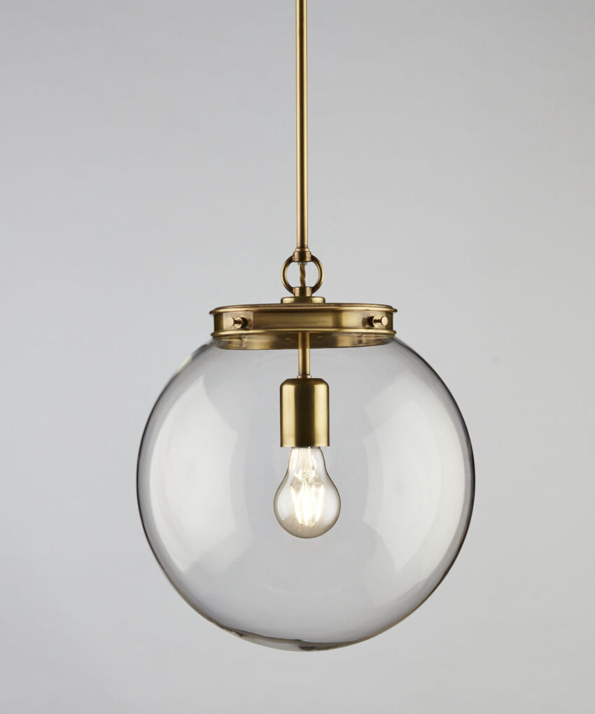 Hector Glass Globe, Medium, Single Fitting