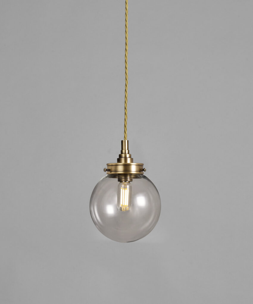 Hector Mini Globe, Clear Glass, 5"