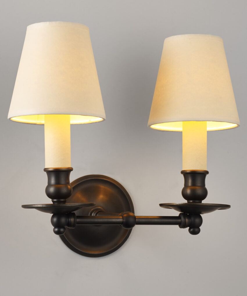 Hector Twin Straight Arm Wall Light