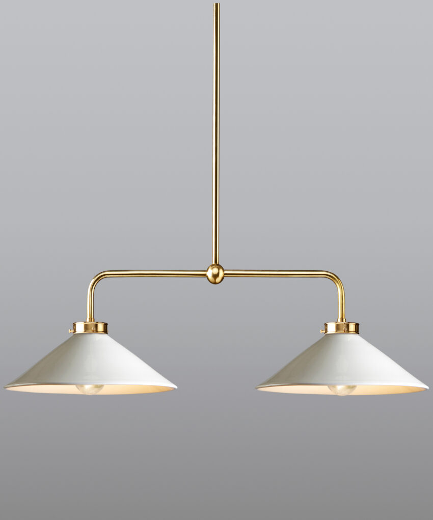 Lucia Double Pendant On Rod, Medium