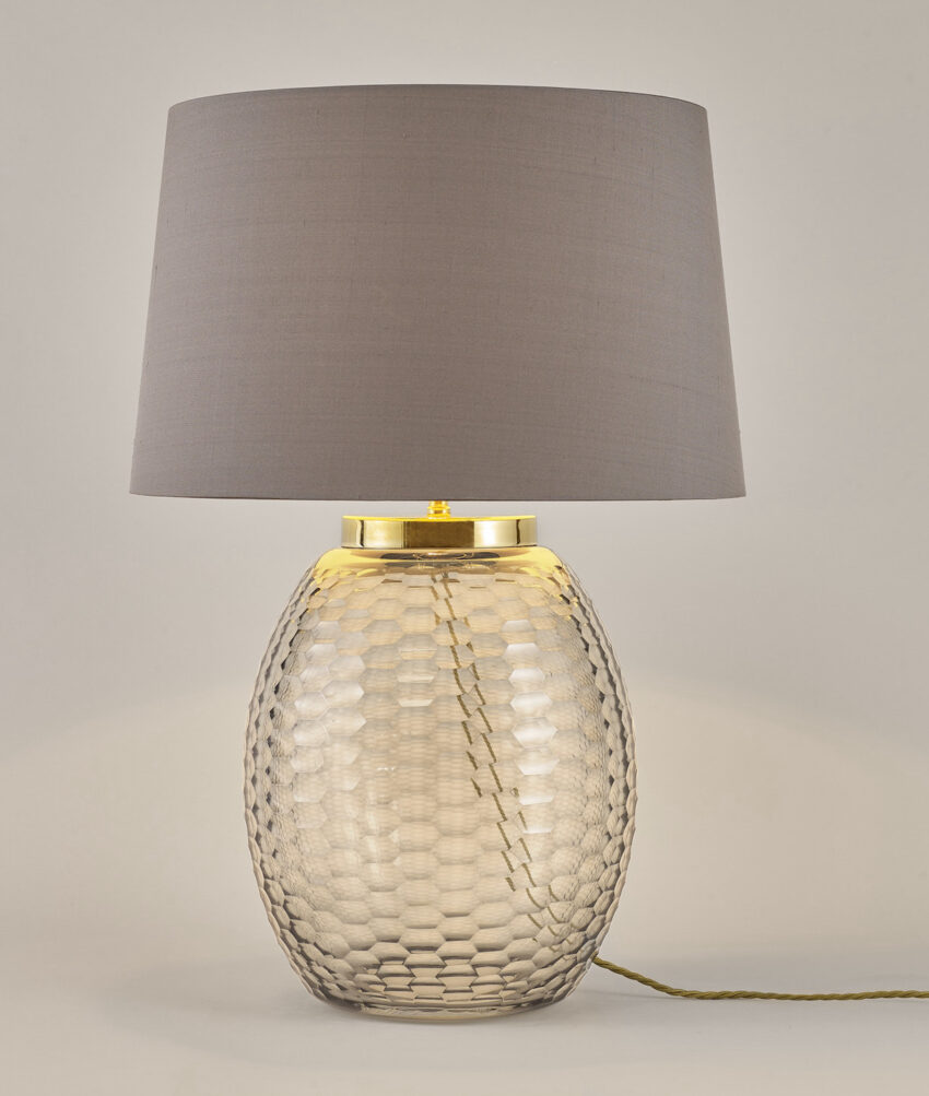 Mala Table Lamp, Medium, Honeycomb