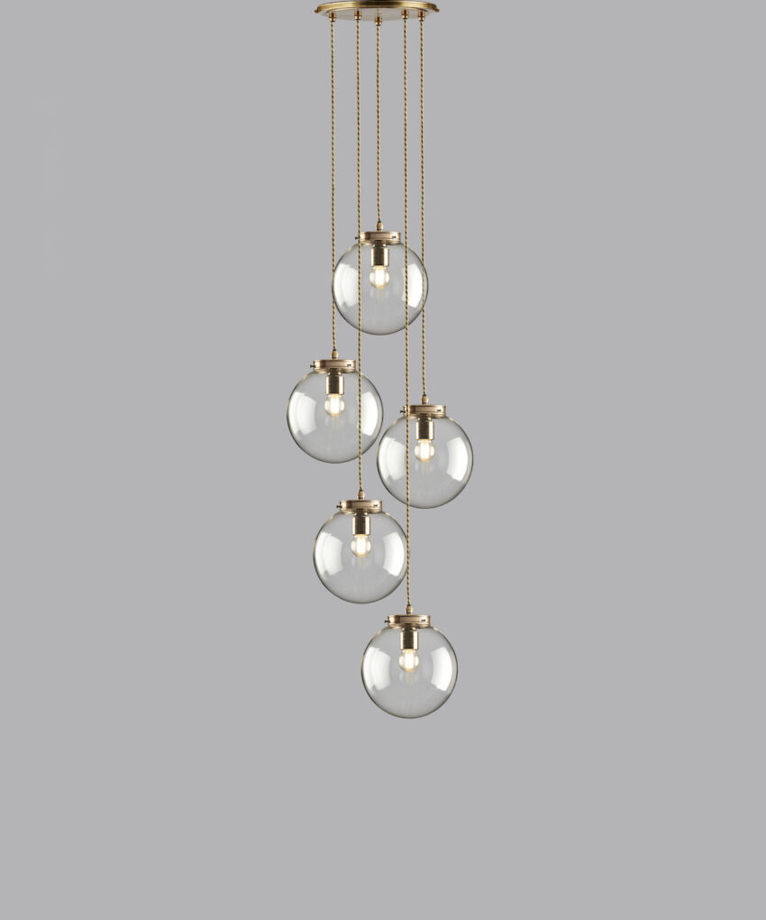 Palantir 5 Light Globe Cluster 8"