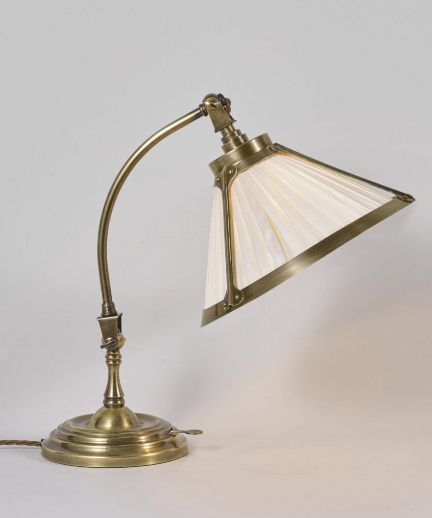 May Desk Lamp, Antique Brass