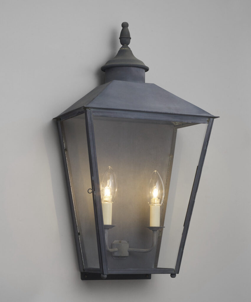 Sir John Soane Wall Lantern With Roof, Large