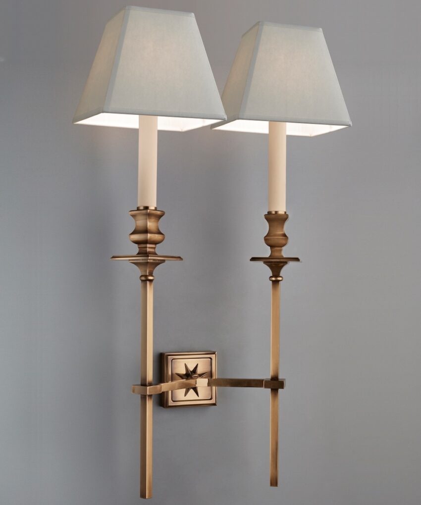 Starback Wall Light, Double Straight Arm, Large