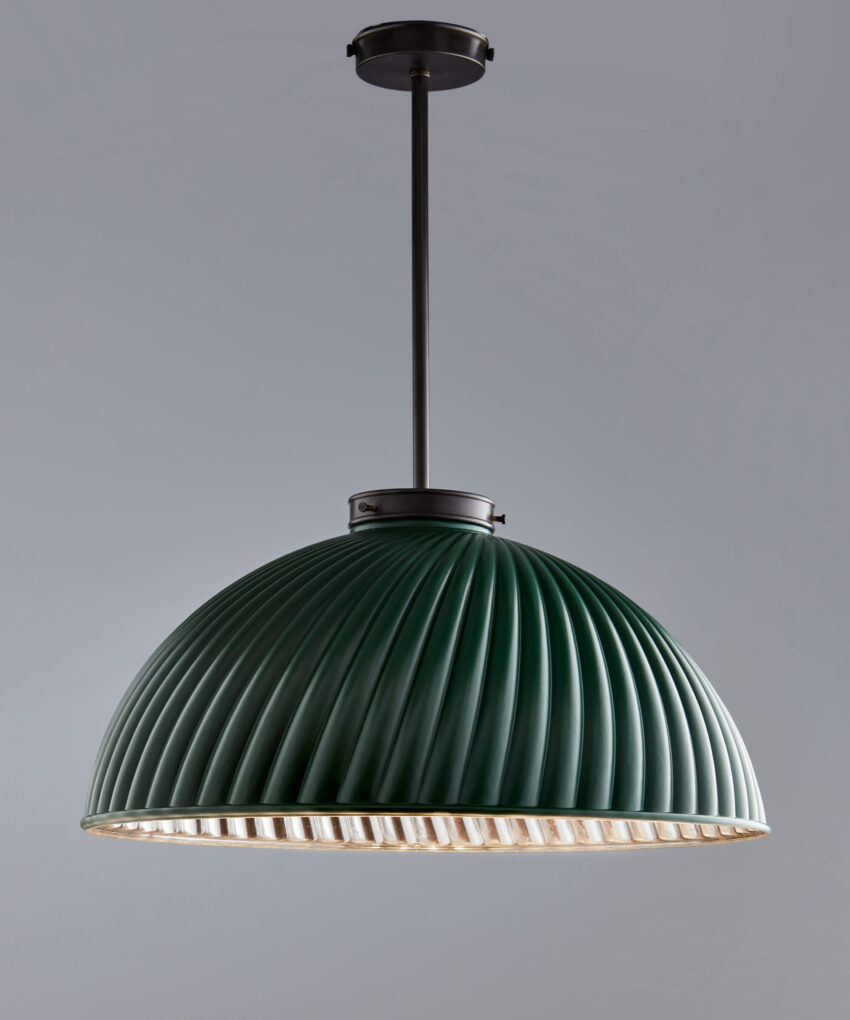 Tiber Pendant, Large With Silver Interior