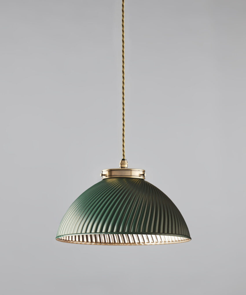 Tiber Pendant, Small With Silver Interior