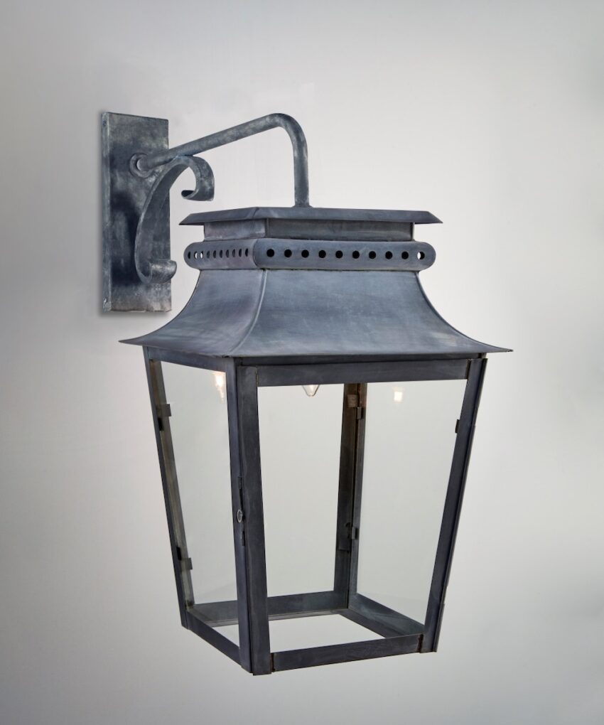 Zeus Hanging Lantern On Bracket, Large