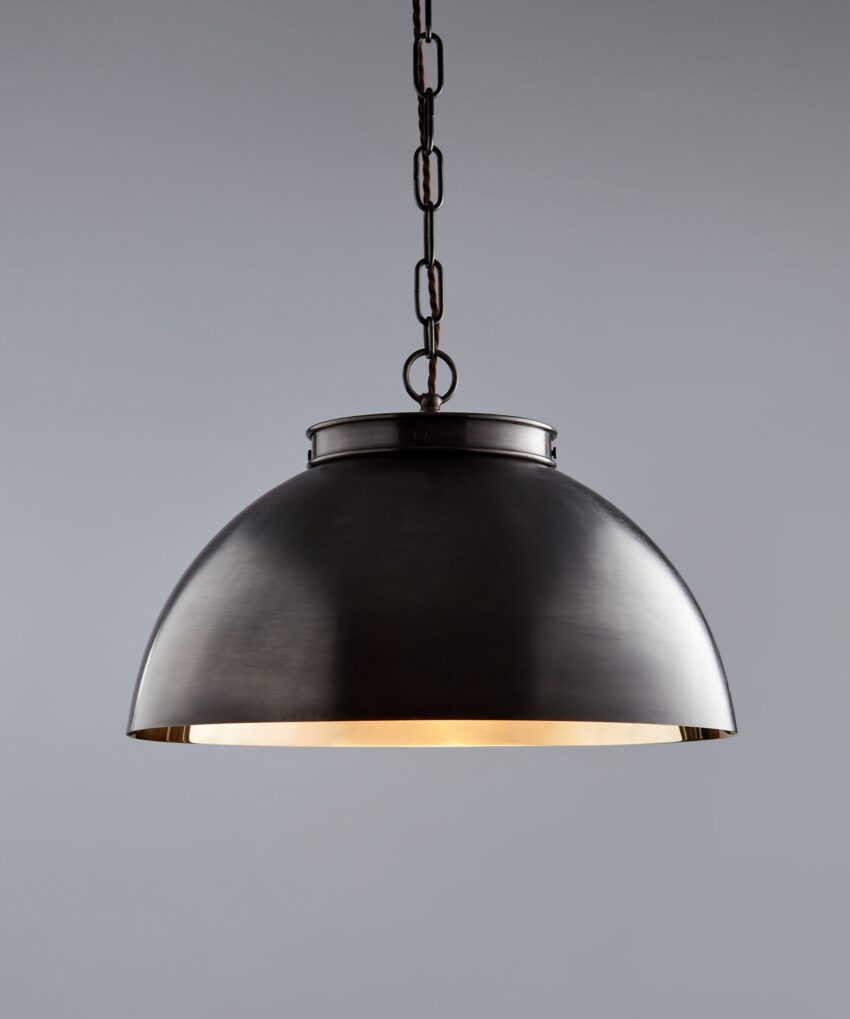 Spun Brass Dome Pendant