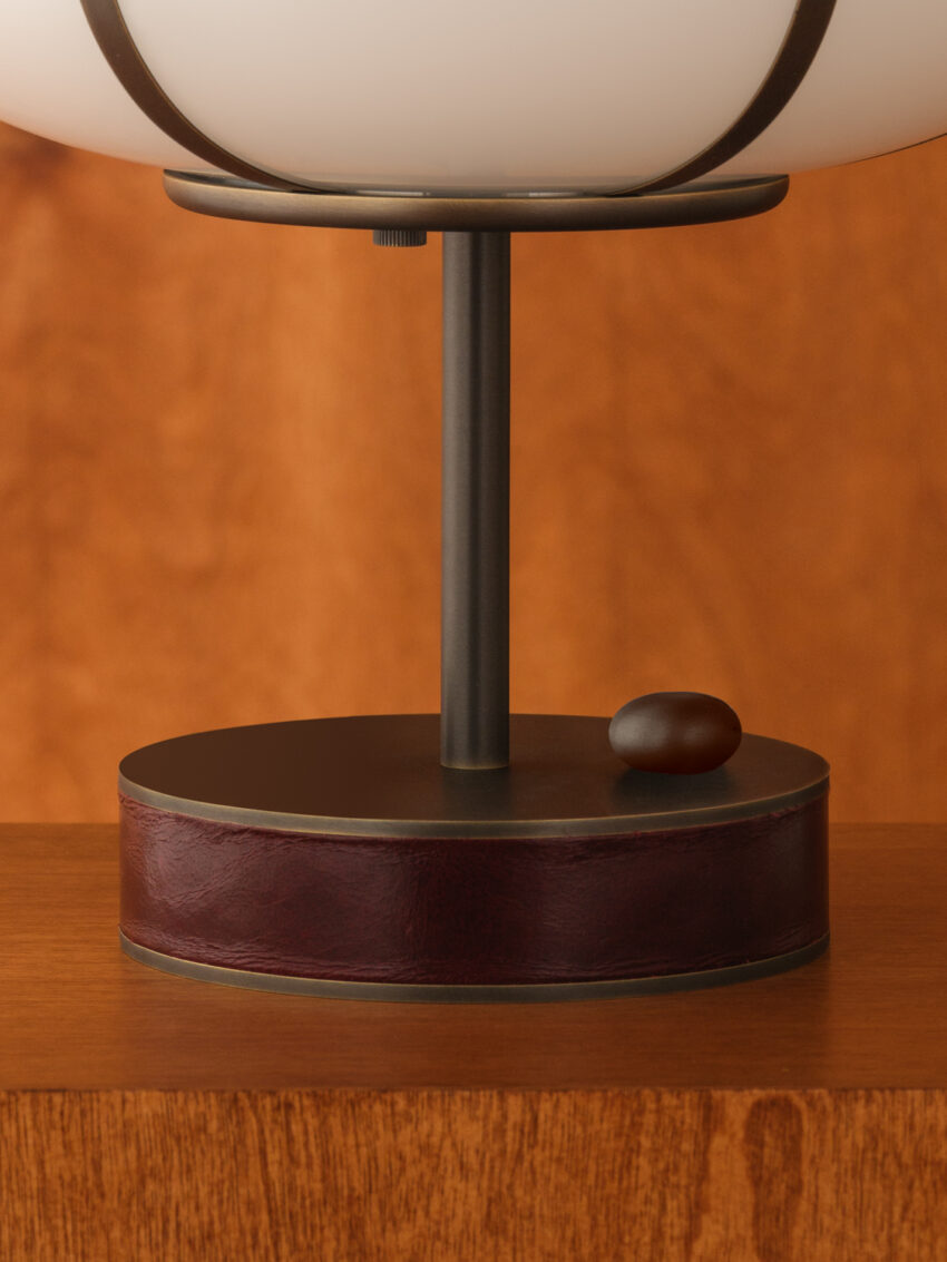 Rib Table Lamp Ellipse Short