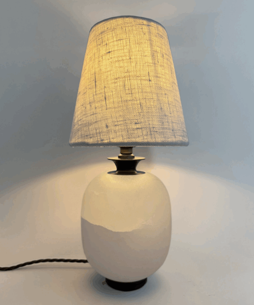 Amber Alabaster Table Lamp