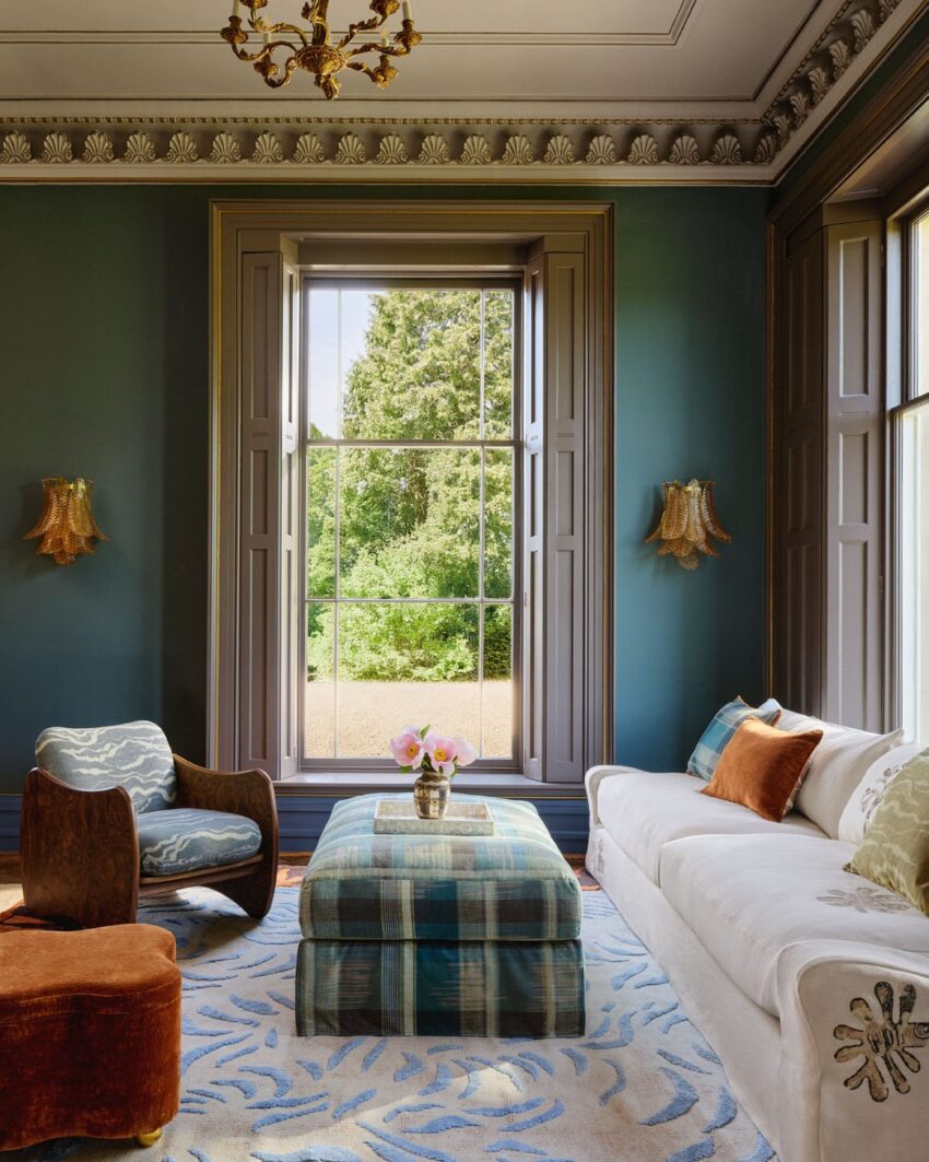 Paloma Plaid in Teal