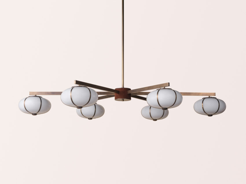 Rib Chandelier 6 Light