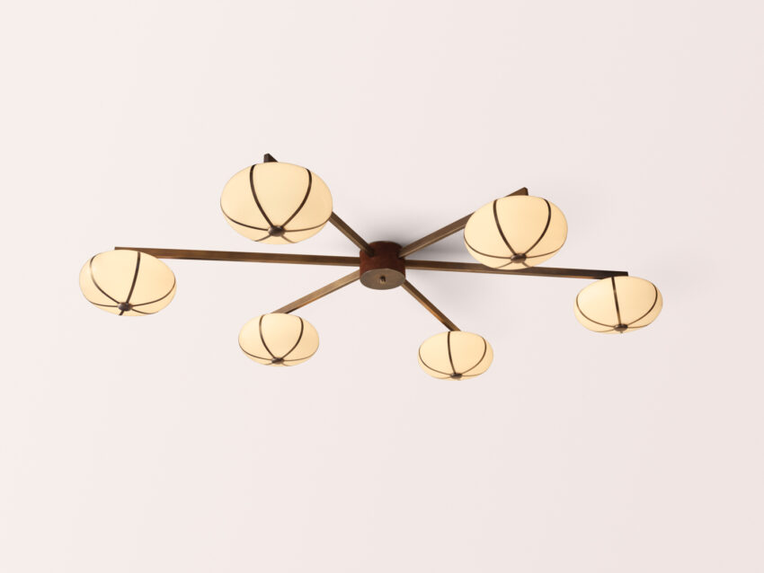 Rib Flushmount 6 Light