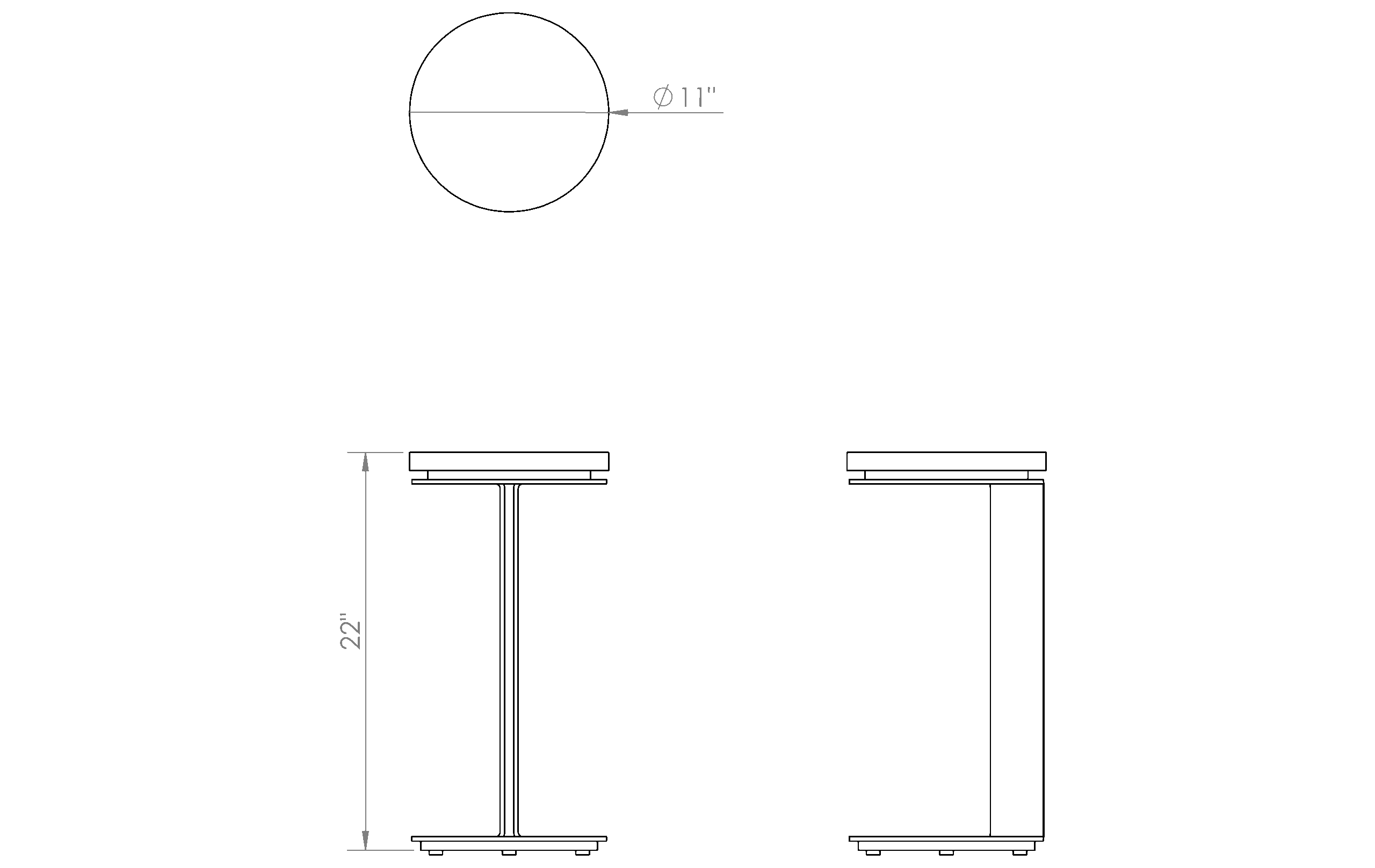 Halo Round Spot Table
