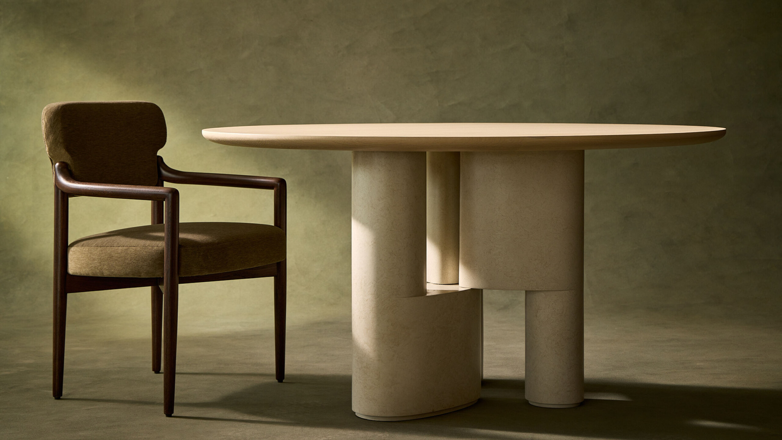 Interval Pedestal Table