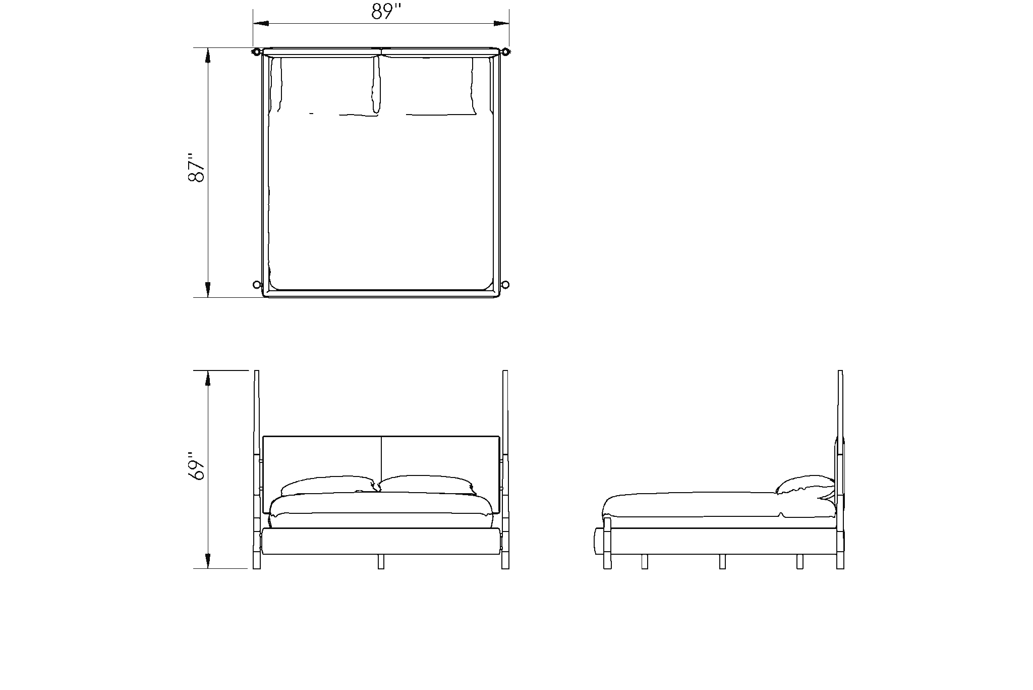 Lucia Bed - R HUGHES