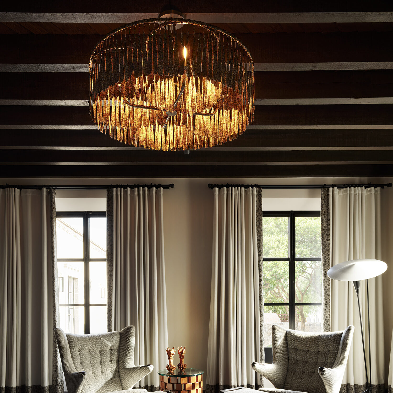 Midas Single Tier Chandelier, Four Light
