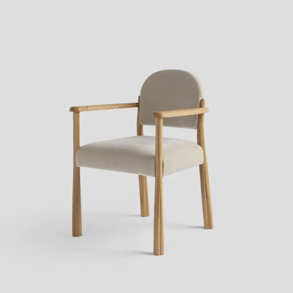 The Kudu Carver Dining Chair in Natural Oak