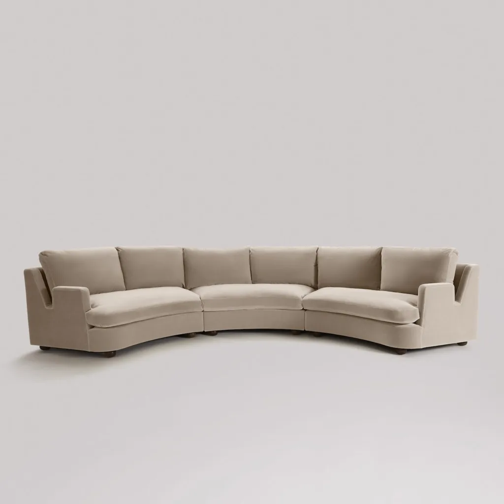 The Sculpted Arc Sofa