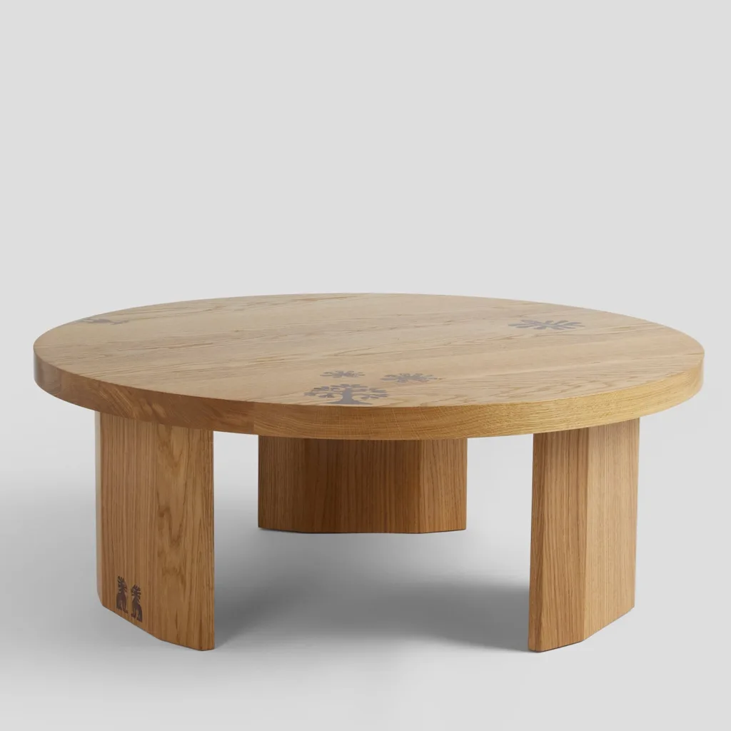 The Cowrie Round Coffee Table
