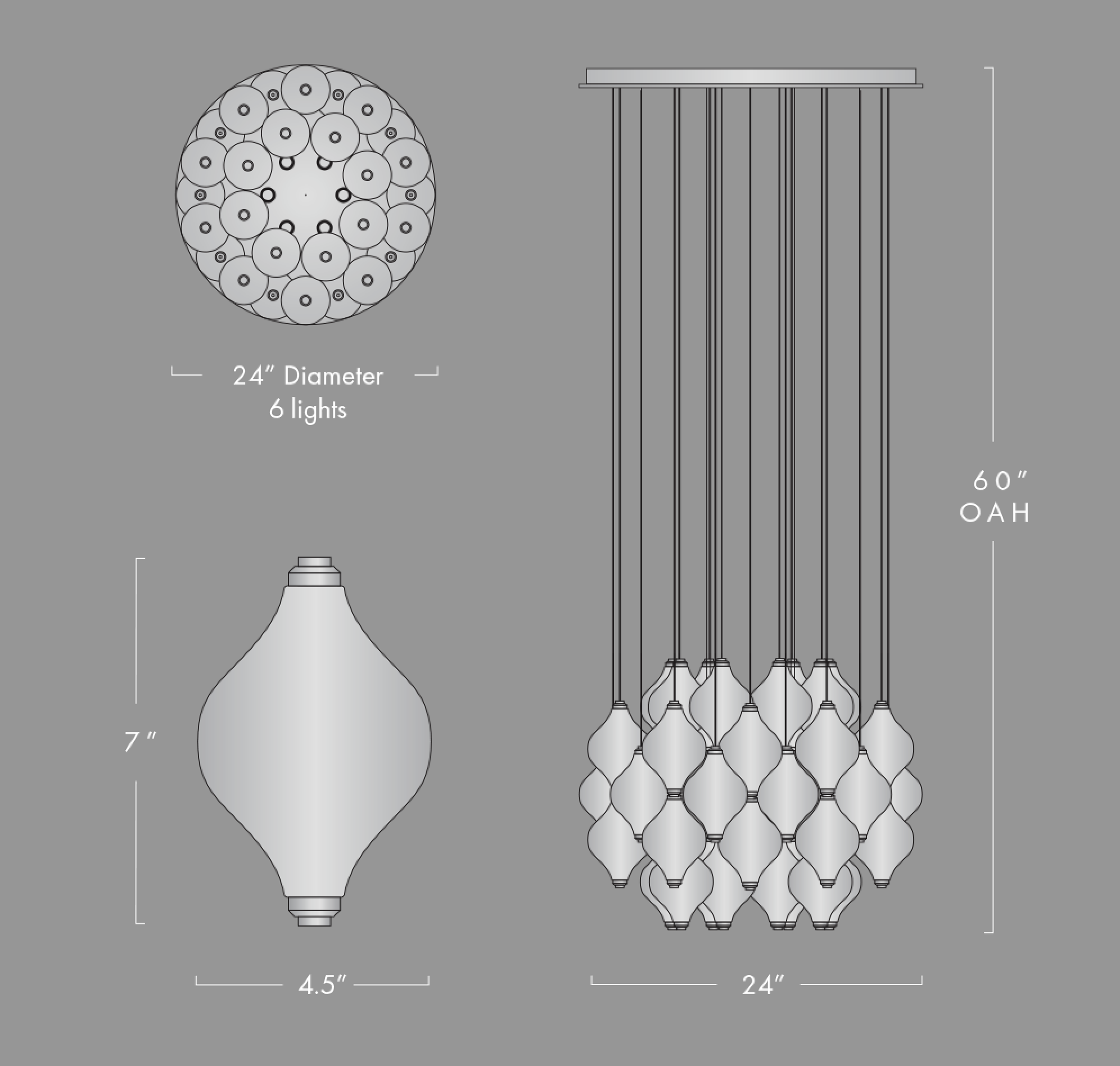 Le Petit Jacquemart Chandelier